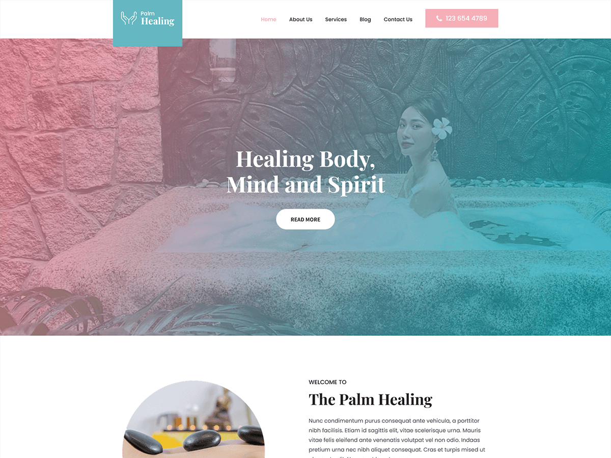 Palm Healing Lite WordPress Theme